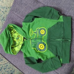 John Deere Zip up Hoodie Size 6-9 M
